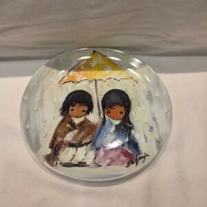 Ted DeGrazia Sun Showers Collector Plate 1989 Knowles Children of the Sun 8.5"